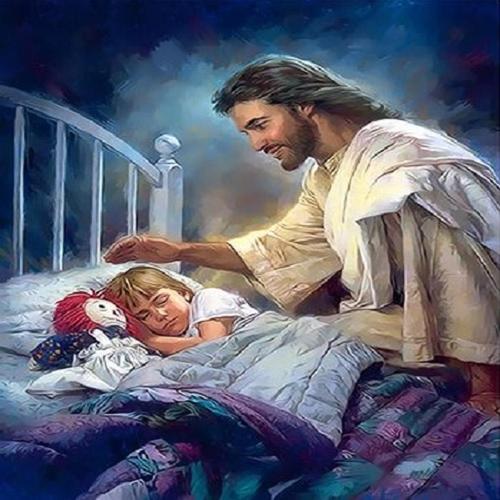 아이윙스-아이윙스 피포페인팅 Q3616 잠자는 아이와 예수 DIY명화그리기 DIY그림그리기