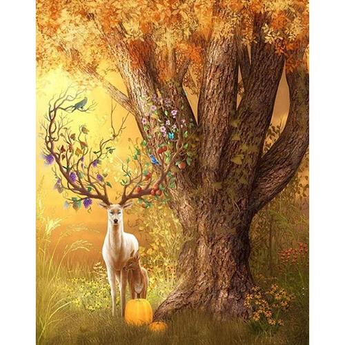 아이윙스-아이윙스 피포페인팅 GX5939 Deer tree 사슴나무 DIY명화그리기 DIY그림그리기