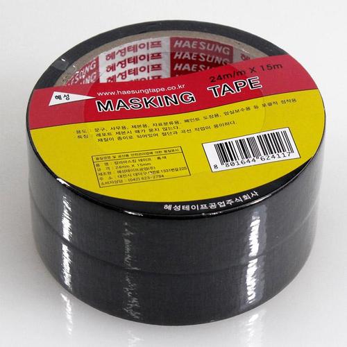 아이윙스-흑색 마스킹테이프 24*15m (1/2) 종이테이프 디자인 (2개)
