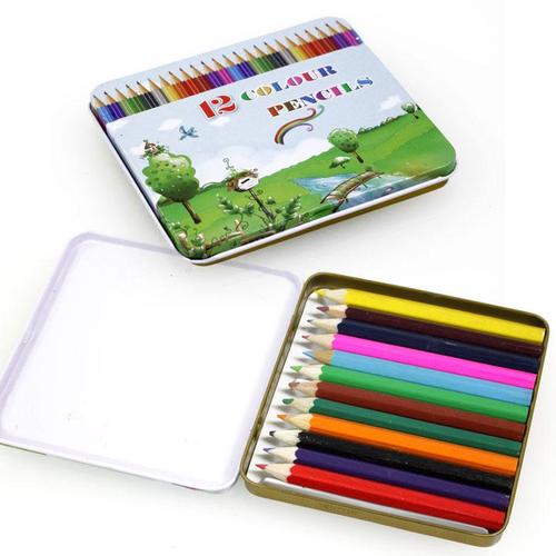 아이윙스-1500 틴케이스 색연필세트 12색색연필 (4개)