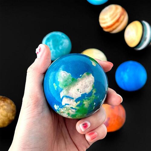 아이윙스-우주 탱탱볼 태양계 행성 (4개) 어린이집 유치원 초등학교 신학기 입학선물 졸업선물