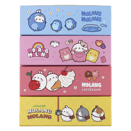 아이윙스-몰랑이 심플 클래식 지함필통 어린이집 유치원 초등학교 신학기 입학선물 졸업선물 (4개)