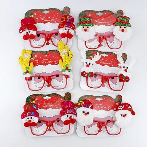 아이윙스-2000 크리스마스 데코 안경 산타 사슴 어린이집 유치원 초등 크리스마스선물 단체선물 답례품 (3개)
