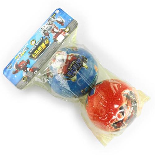 아이윙스-9000 또봇 폭신폭신 말랑말랑 소프트볼 M 10cm (2본입) 어린이집 유치원 학원학교 단체 크리스마스선물 답례품
