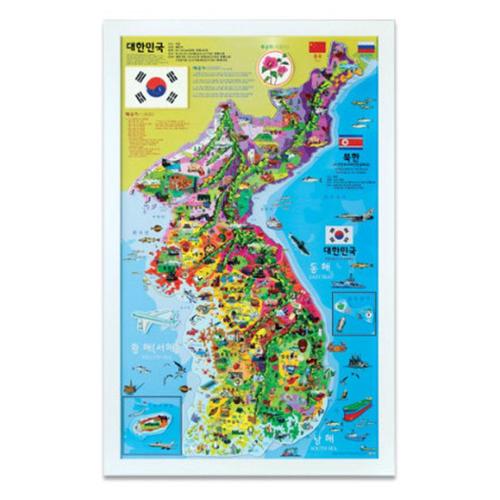 아이윙스-아이윙스 80000 바니랜드 우리나라지도보기 대한민국 한국 자석퍼즐 액자