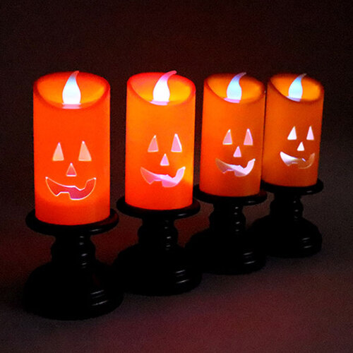 아이윙스-할로윈 LED 호박 촛대 램프 이벤트 파티장식 (2개)