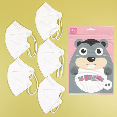 아이윙스-유쭈쭈 새부리형 소형 마스크 어린이용 KF94 (5매입 x 20개)